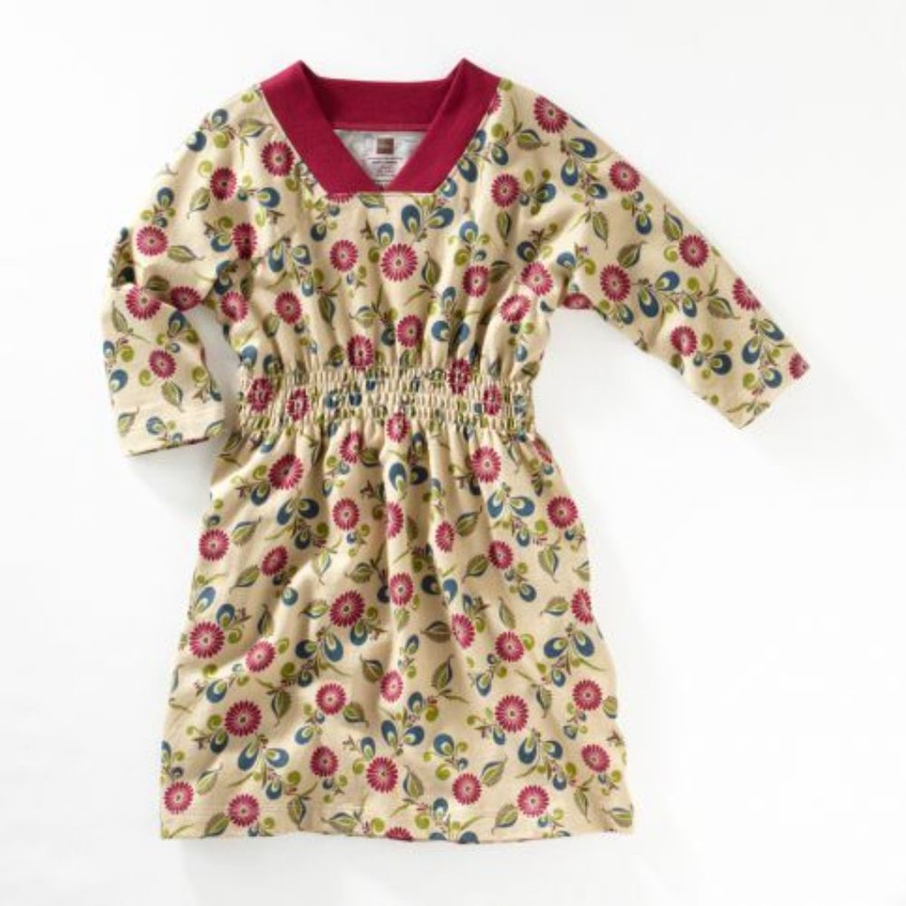 Tea Collection Floral 3/4 Sleeve Dress 4